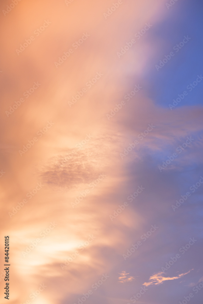 Fototapeta premium Beautiful twilight time background.