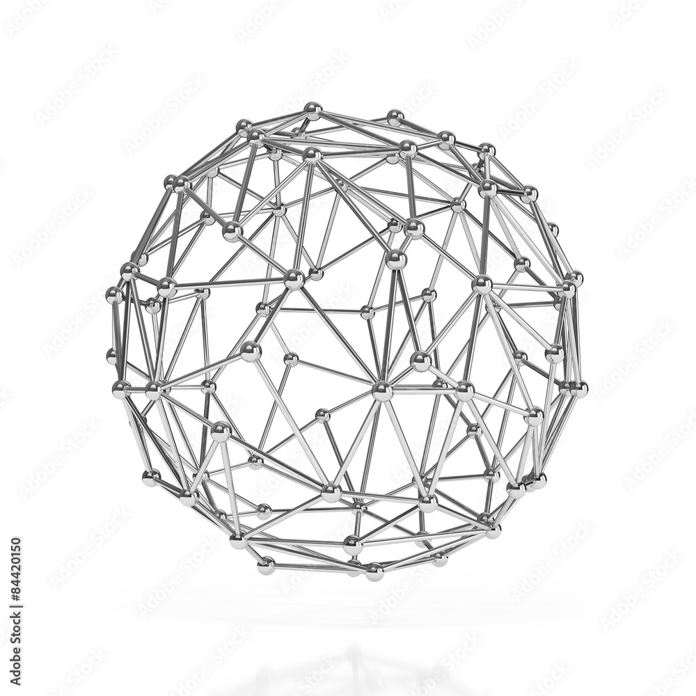 3D molecule render isolated on white with clipping path 3D molecule render isolated on white with clipping path