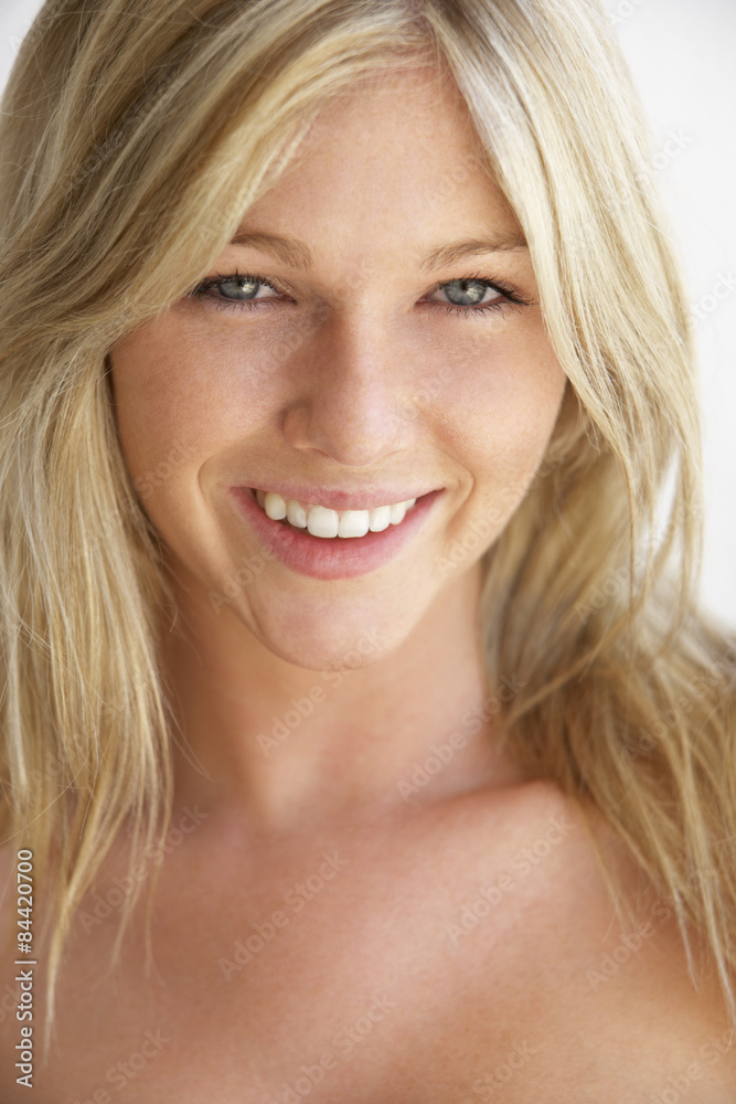 Portrait Of Smiling Young Woman Portrait Of Smiling Young Woman