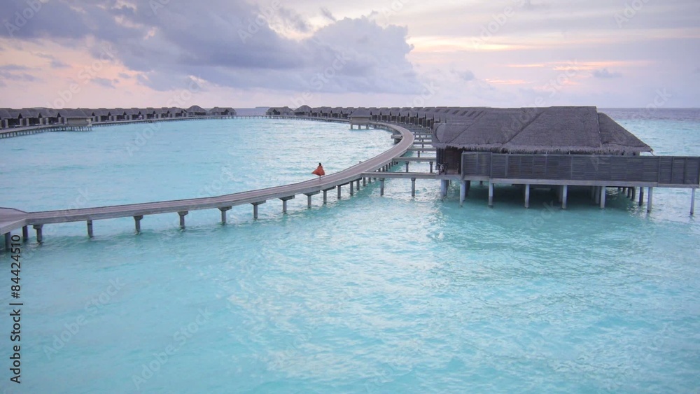 Aerial view of beautiful Maldives
