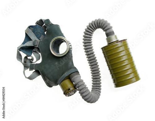 vintage breathing gas mask oxygen world war II