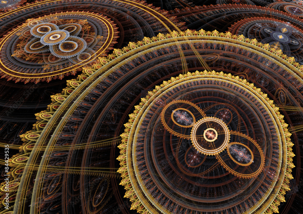 Mechanical clockwork - abstract steampunk design