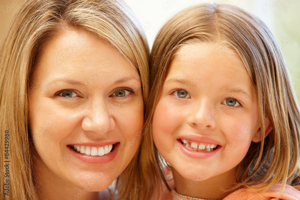 Mother and daughter portrait Mother and daughter portrait