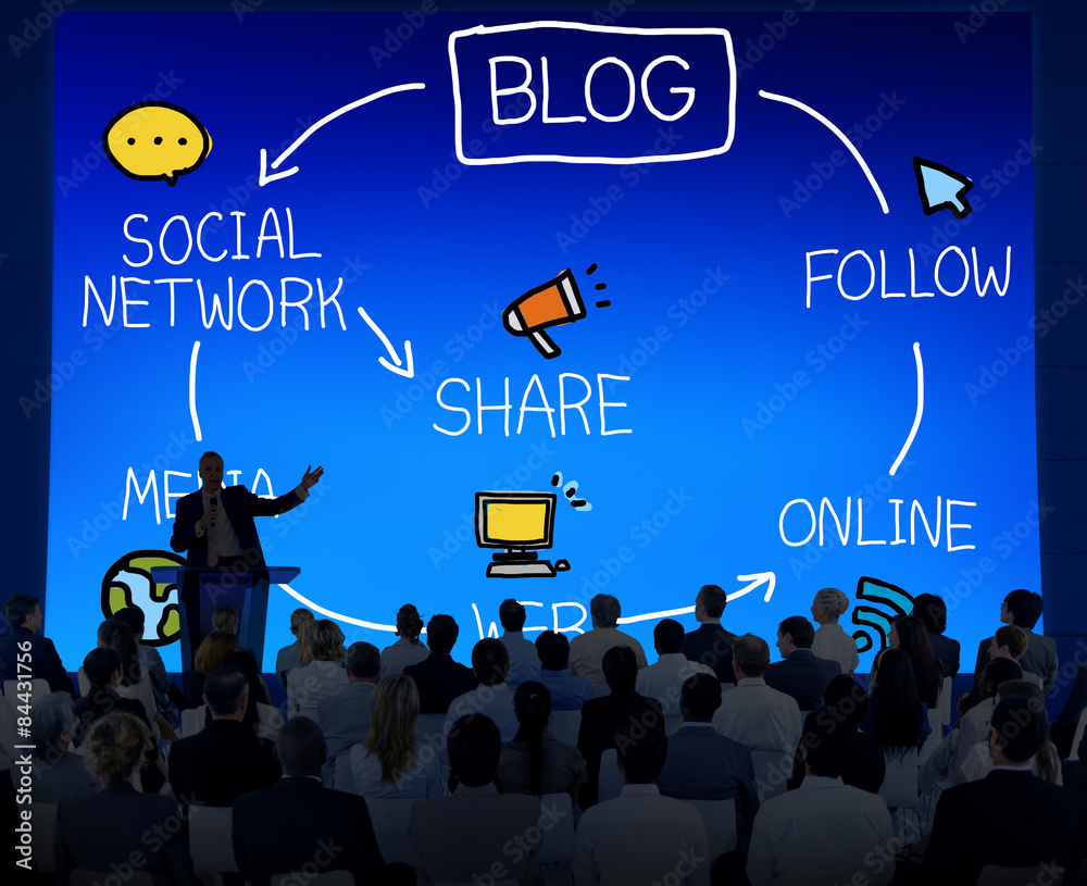 Blog Blogging Comunication Connect Data Social Concept Blog Blogging Comunication Connect Data Social Concept