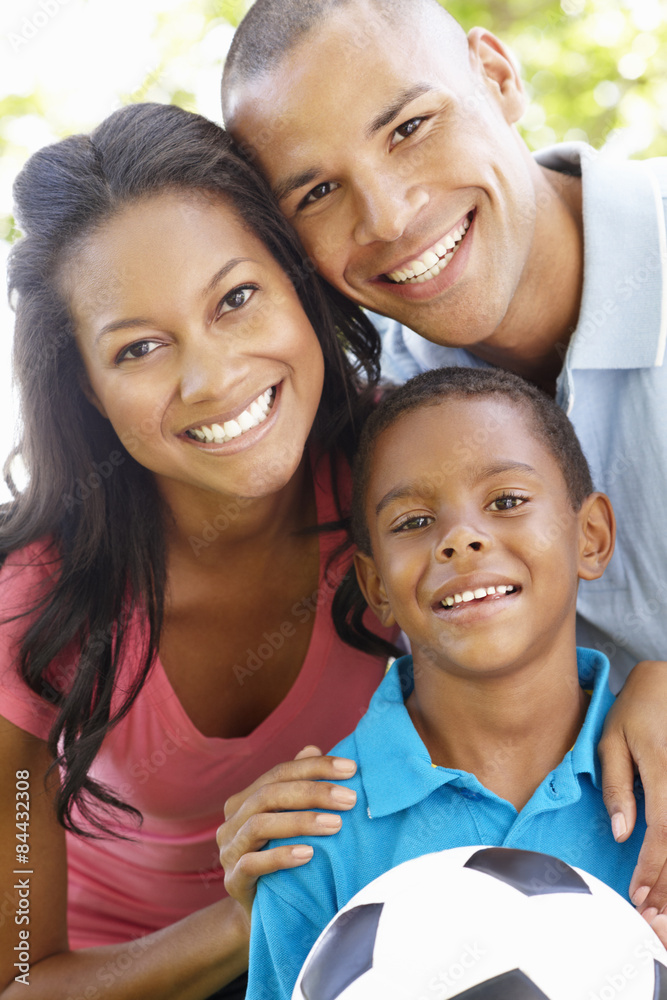 Close Up Portrait Of Young African American Family Close Up Portrait Of Young African American Family
