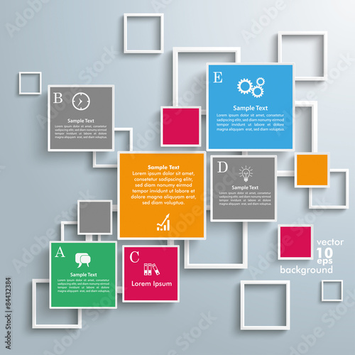 Squares Frames Design 5 Options