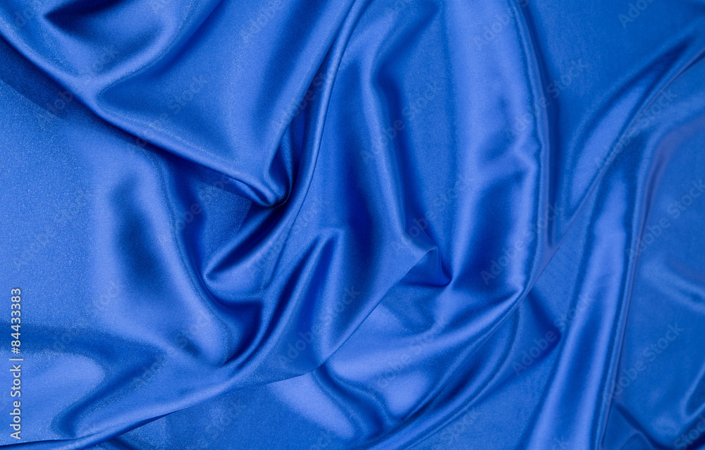 Blue silk cloth texture close up. Blue silk cloth texture close up.
