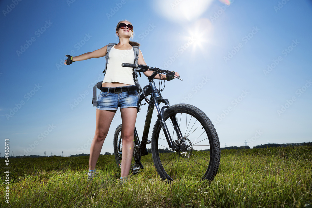 Summer bike walk