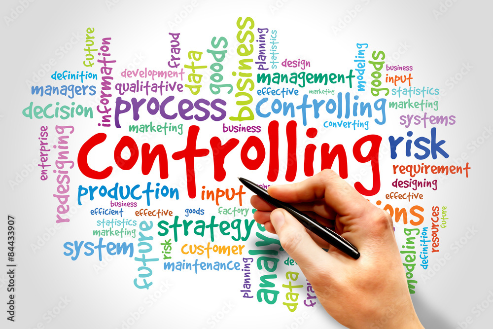 Controlling word cloud, business concept Controlling word cloud, business concept