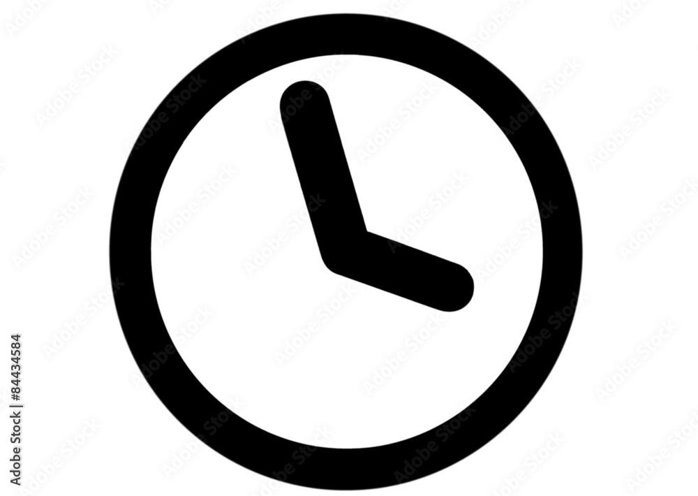 watch, Black clock icon on white background watch, Black clock icon on white background