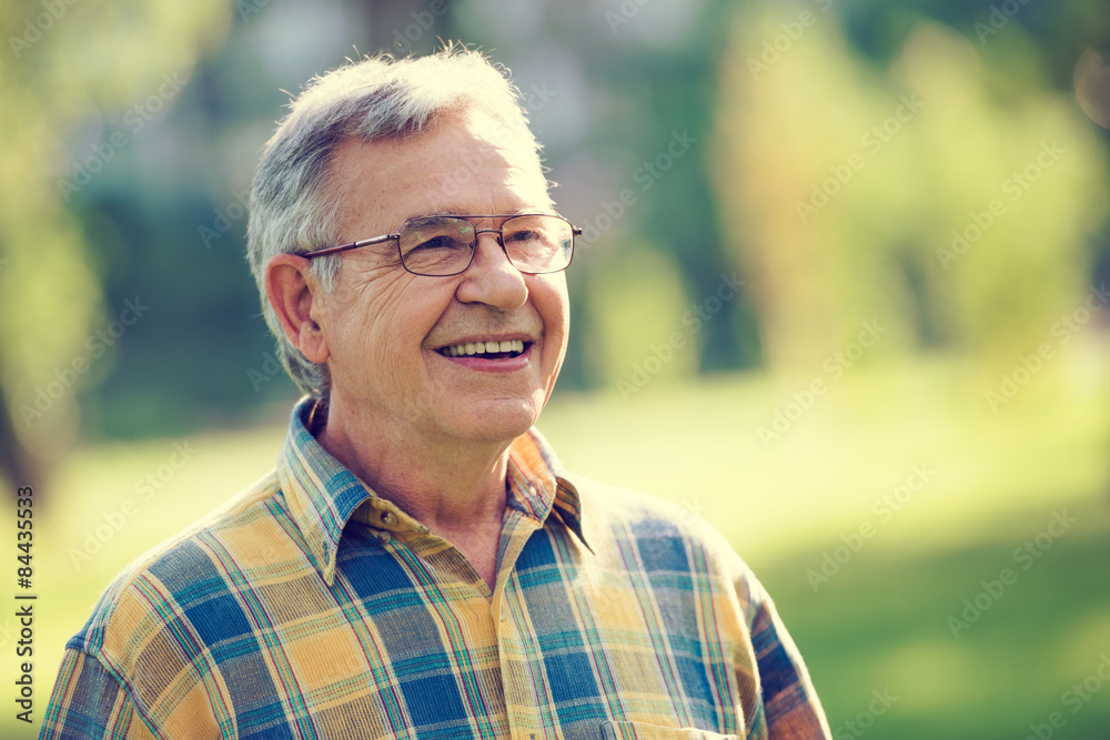 Portrait of happy senior man Portrait of happy senior man