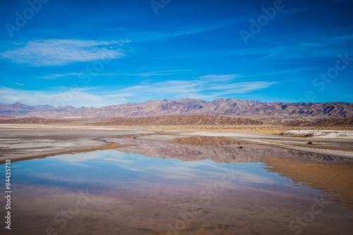 Pond Reflecting Death Valley Mountains