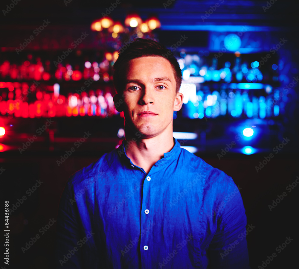 Fototapeta premium Young man at party