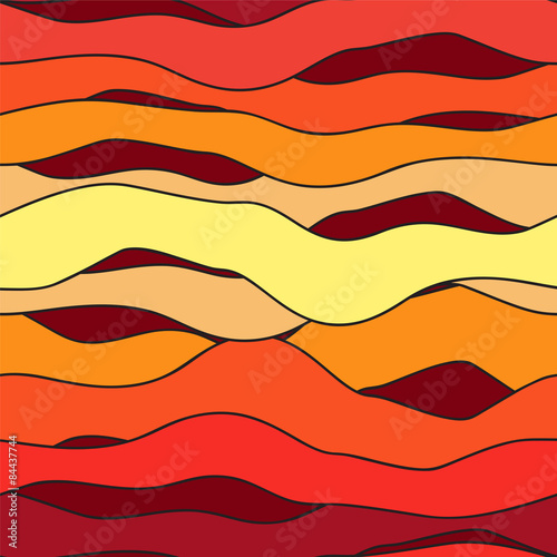 vector seamless line pattern. colorful illustration