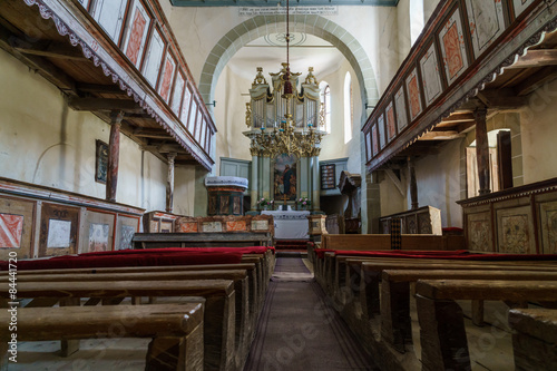 inside an old gothic church