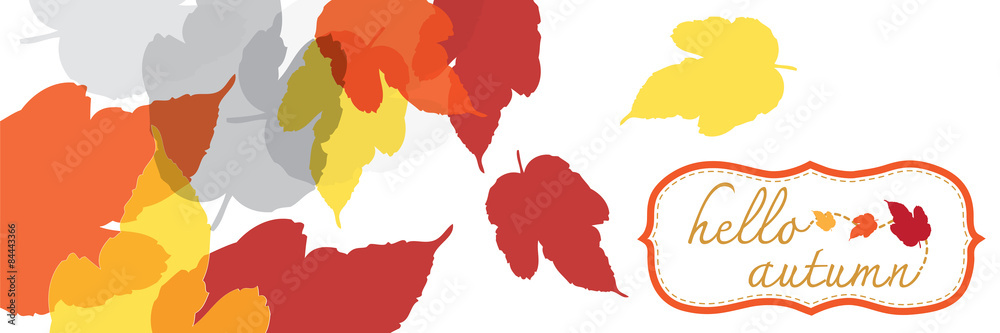 hello autumn banner hello autumn banner