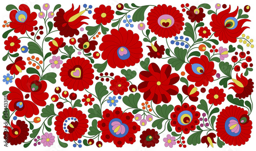 Hungarian embroidery pattern for pillows