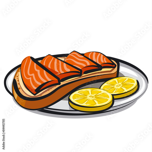 salmon sandwich