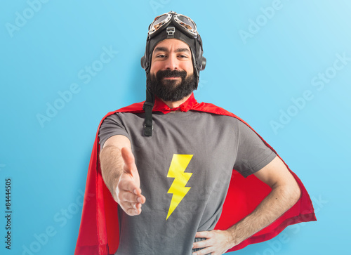 Картината върху платно Superhero making a deal