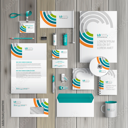 Stationery template design
