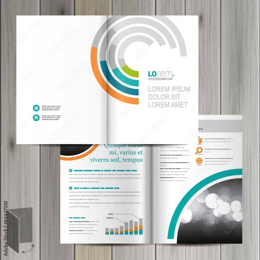 Fototapeta premium Brochure Template Design