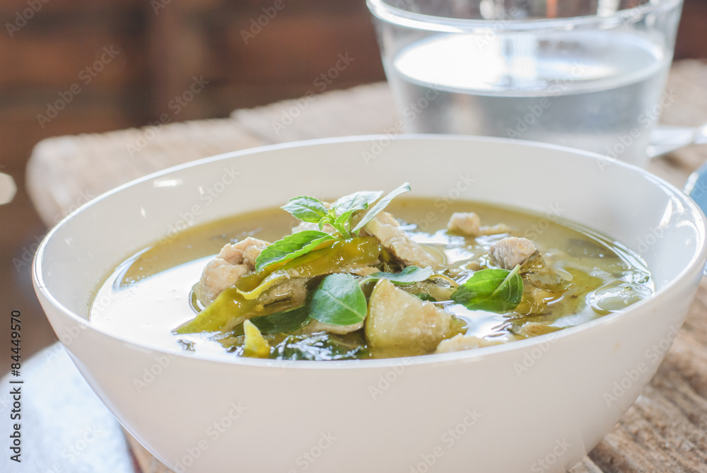 meat green curry
