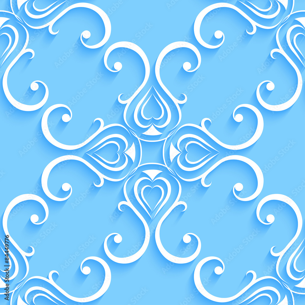Floral seamless wallpapers in the style of Baroque . Can be used Floral seamless wallpapers in the style of Baroque . Can be used