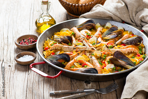  Spanish seafood paella