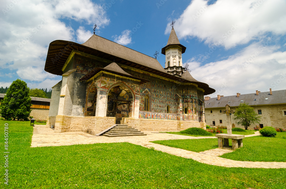 Sucevița Monastery, in the village Sucevița, 18 km away from the city of Rădăuţi, Suceava County. 