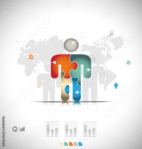 Business infographic template