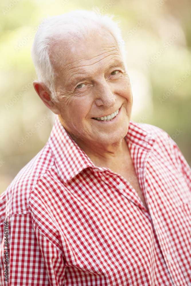 Outdoor Portrait Of Happy Senior Man Outdoor Portrait Of Happy Senior Man