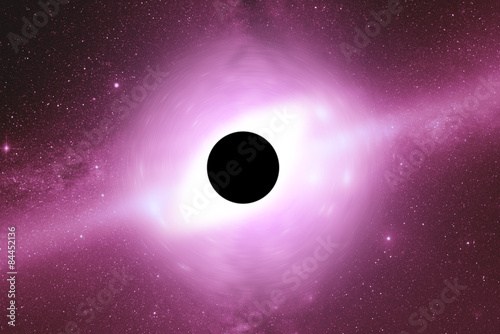 Fototapeta Naklejka Na Ścianę i Meble -  Distant stellar system. Digital illustration.