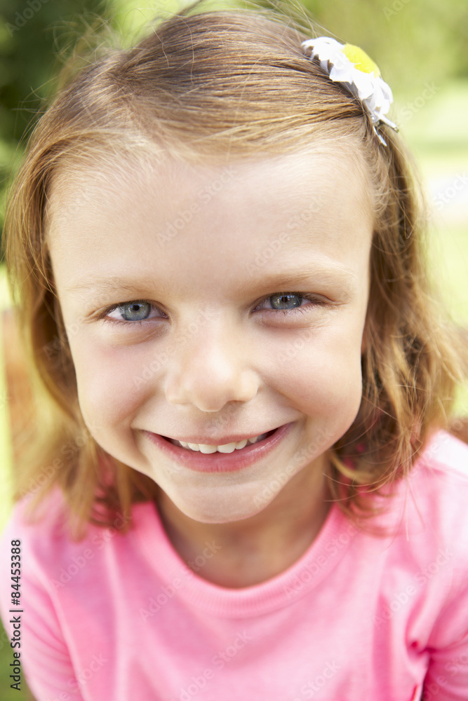 Head And Shoulders Portrait Of Smiling Girl Head And Shoulders Portrait Of Smiling Girl