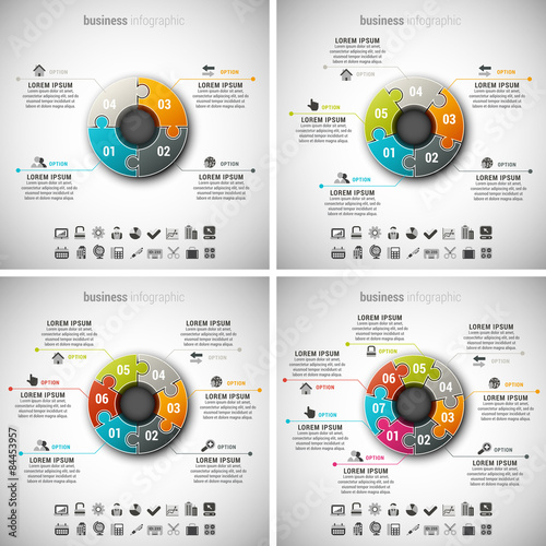 4 in 1 Business Infographic Bundle