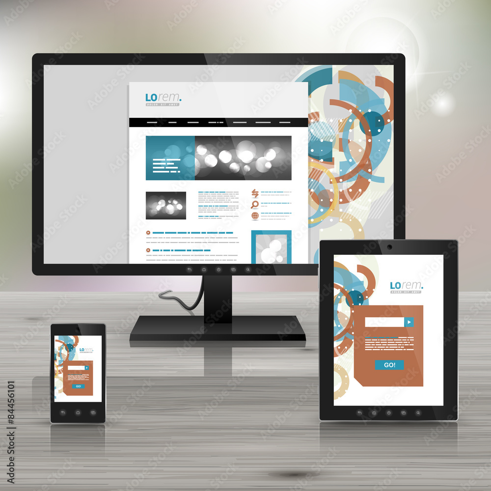 Corporate template design with applications Corporate template design with applications