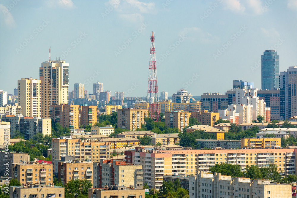 Fototapeta premium Aerial view of city