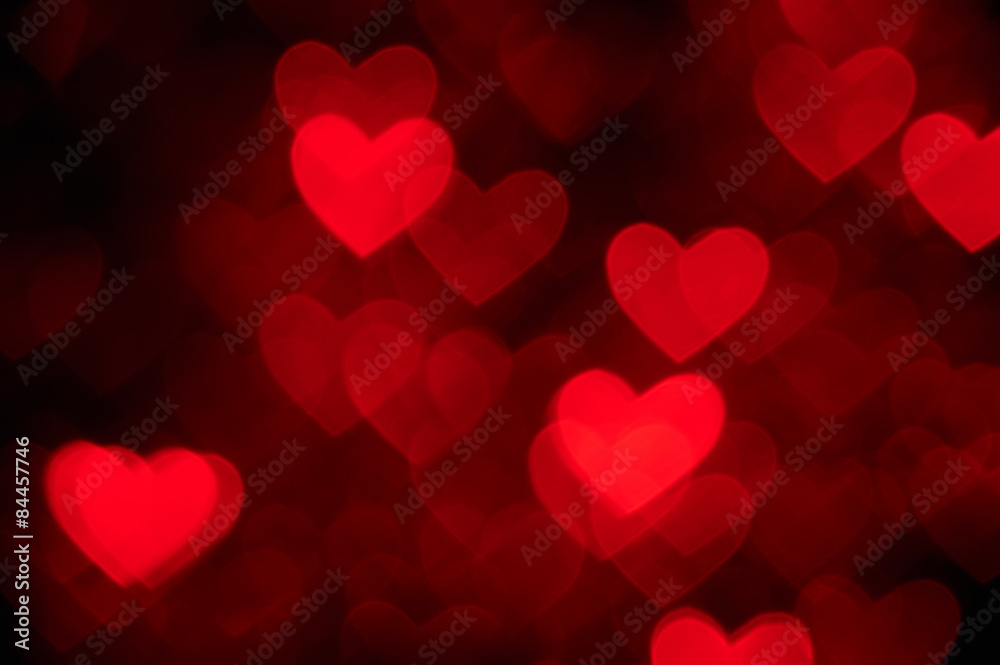 red heart shape holiday photo background