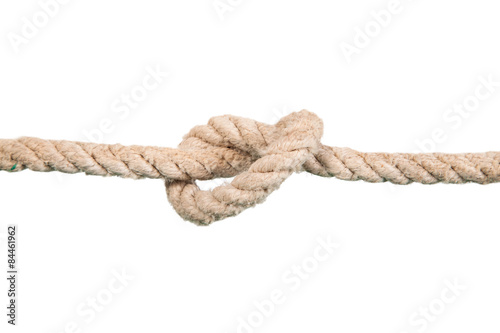 Ship ropes with knot