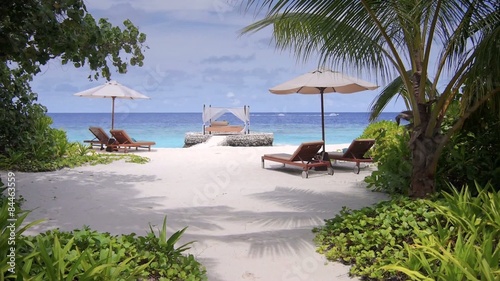 Aerial view of beautiful Maldives
