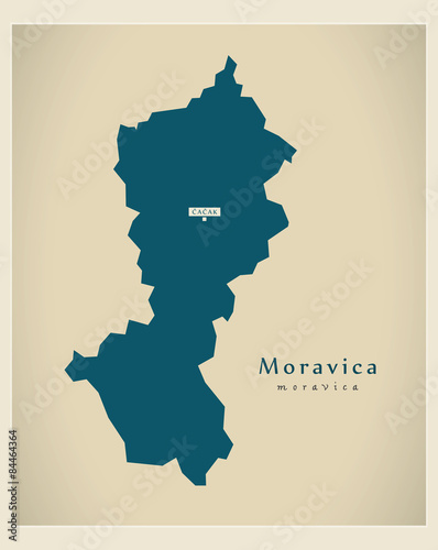 Modern Map - Moravica RS photo