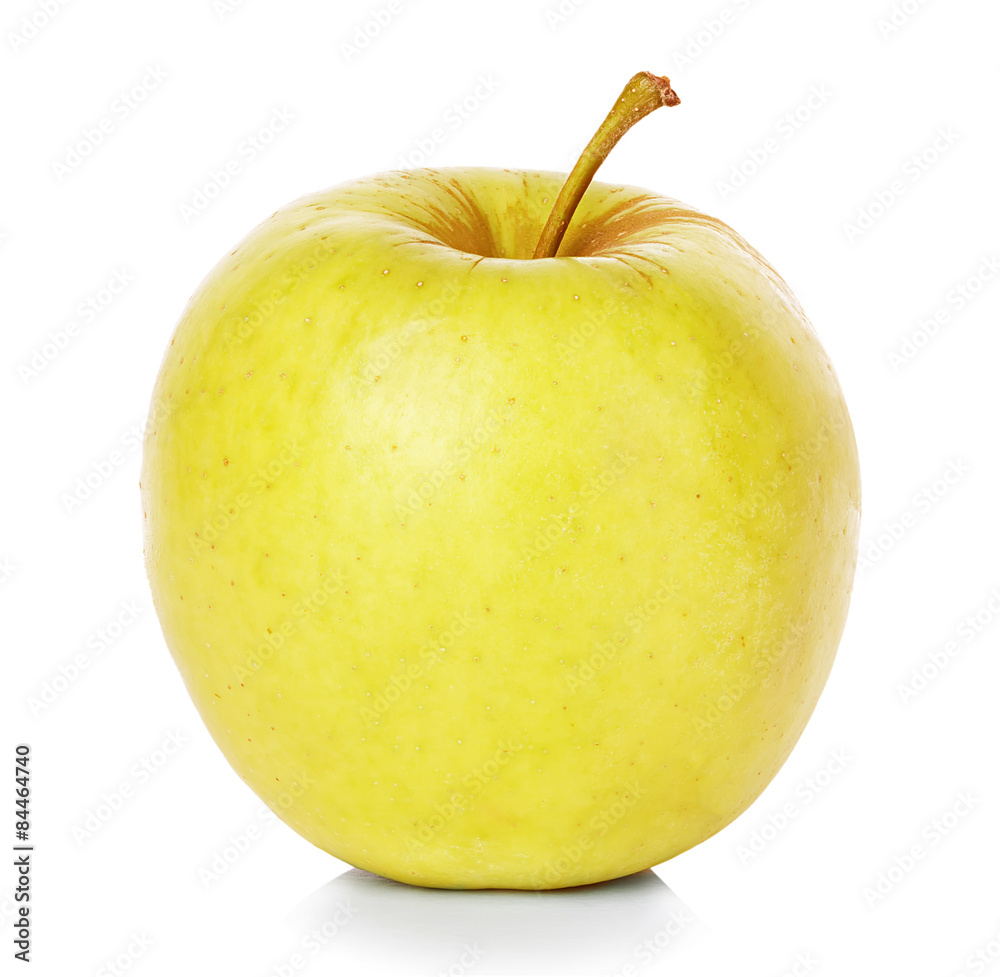 Yellow Apple isolated on white background