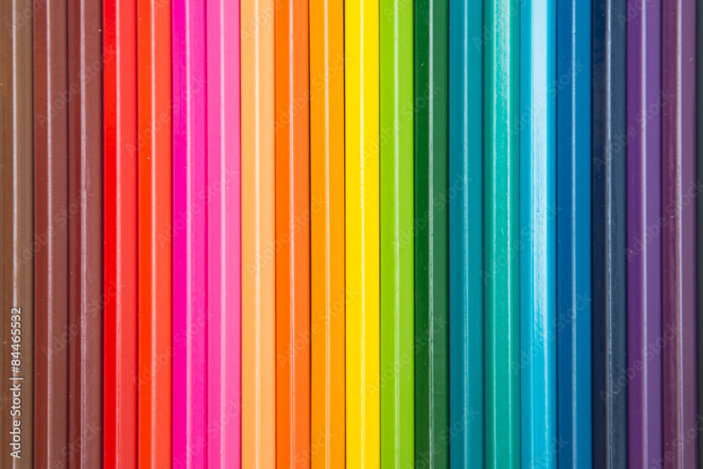 colorful of crayon wood