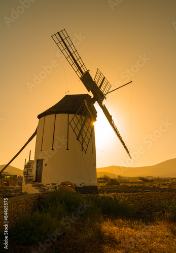 Old windmill in Tiscamanita, Fuerteventura.