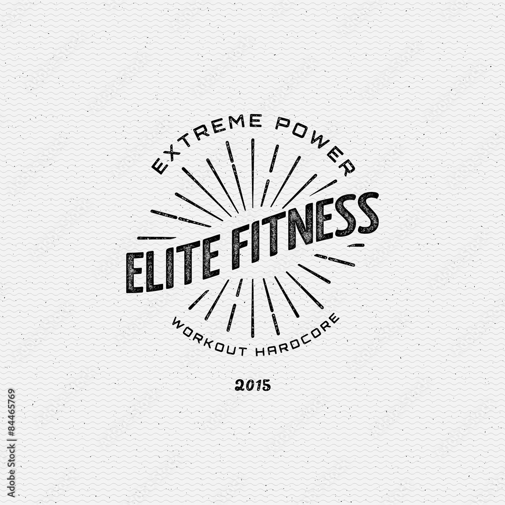 Fitness gym badges logos and labels for any use Stock Vector Adobe Stock