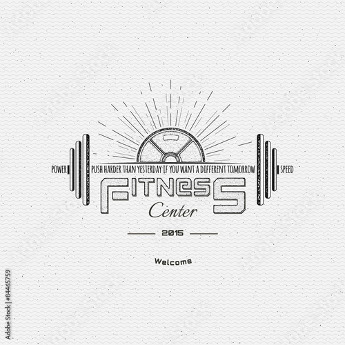 Fitness gym badges logos and labels for any use