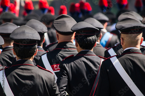 Carabinieri durante la parata del 2 giugno festa della repubblica italiana photo