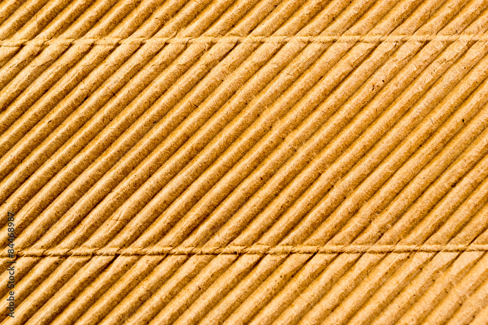 Closeup of Corrugated Cardboard Material Closeup of Corrugated Cardboard Material