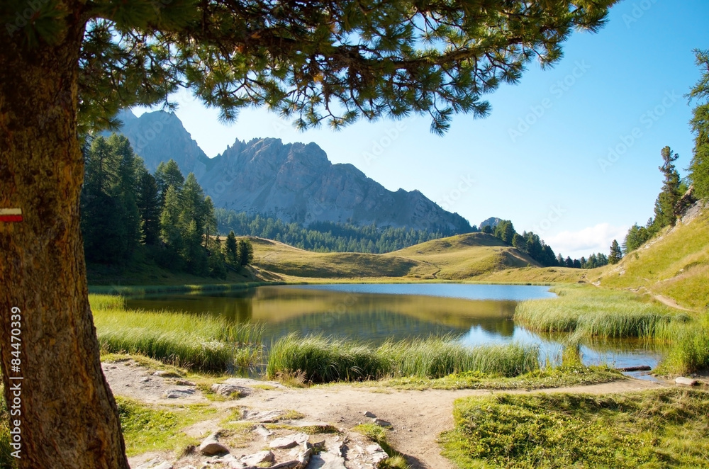 Fototapeta premium Lac Miroir (Queyras / Hautes-Alpes)