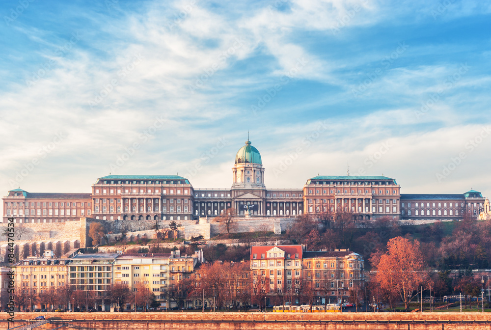Buda palace in Budapest, Hungary.