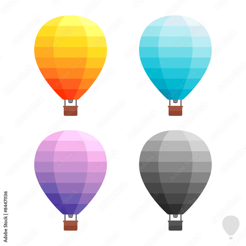 Obraz premium Hot air balloon graphics